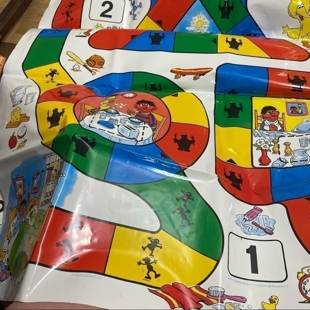 Sesame Street Games for Growing Floor Preschool Feeling Fit Ages 3 + Big Bird